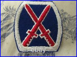 Vtg. WWII US Army 10th Mountain Div. Felt Variation SSI Patch