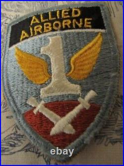 Vtg. WWII US Army 1st Allied Airborne Command FE, CE, SSI Patch Variation