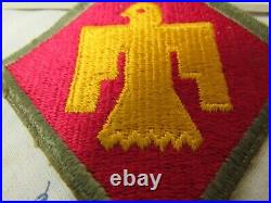 Vtg. WWII US Army 45th Division OD Border FE, CE Variation SSI Patch
