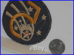Vtg. WWII US Army 5th Army Airforce Embroidered on Twill Aussie Patch Variation