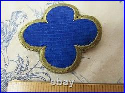 Vtg. WWII US Army 88th Division OD Border FE, CE Ribbed Weave Var. SSI Patch