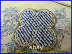 Vtg. WWII US Army 88th Division OD Border FE, CE Ribbed Weave Var. SSI Patch