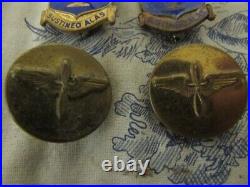 Vtg. WWII US Army Air Force Pilot Trainee Patch / Pin Lot