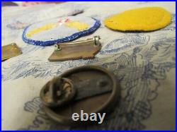 Vtg. WWII US Army Air Force Pilot Trainee Patch / Pin Lot