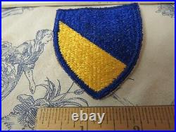 Vtg. WWII US Army Chemical Corps Snowy Back, CE, FE, SSI Patch