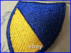 Vtg. WWII US Army Chemical Corps Snowy Back, CE, FE, SSI Patch