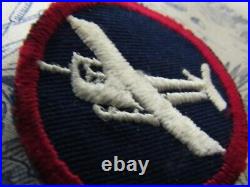Vtg. WWII US Army Enlisted Man Airborne Artillery Glider ET Cap Patch
