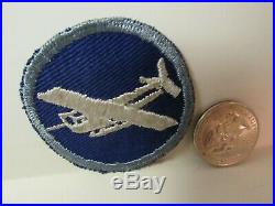 Vtg. WWII US Army Enlisted Man's Blue Glider Troops Cap Patch ET Airborne