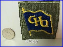 Vtg. WWII US Army GHQ SW Pacific Blue Flag & Purple Back Variation FE, SSI Patch