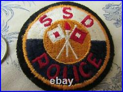 Vtg. WWII US Army Sacramento Signal Depot Police EF Patch