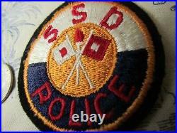 Vtg. WWII US Army Sacramento Signal Depot Police EF Patch