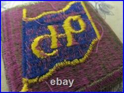 Vtg. WWII US Army Southwest Pacific HQ Purple Back Variation SSI Patch