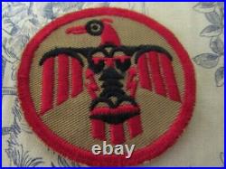 Vtg. WWII US Army Thunderbird Air Force SSI Patch