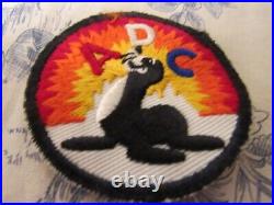 Vtg. WWII US Army Walt Disney Design Alaska Defense Cmd (ADC) on Twill SSI Patch