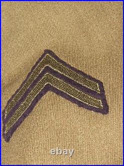 Vtg Wwii U. S. Army Wool Dress Jacket! Army Air Force & Communications Patches Xs