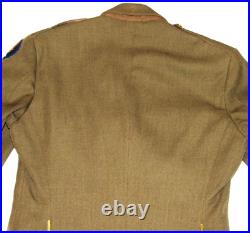 Vtg Wwii U. S. Army Wool Dress Jacket! Army Air Force & Communications Patches Xs