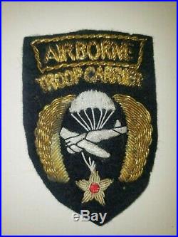 WA1-2 Original WW2 US Army Airborne Troop Carrier Command Air Force Bouillon AAF