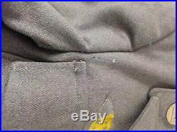 WW2 1944 US ARMY WOOL IKE FIELD JACKET WithCHEVRONS, PATCHES, PINS&RIBBONS