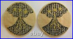 WW2 1st Filipino Wool Patches US Army Opposite Facing Pair