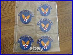 WW2 AAF 15 different Tab set Army Air Force patch lot collection