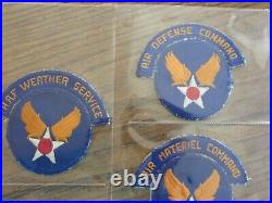 WW2 AAF 15 different Tab set Army Air Force patch lot collection