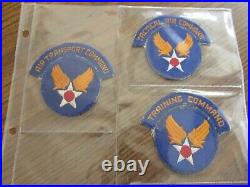 WW2 AAF 15 different Tab set Army Air Force patch lot collection