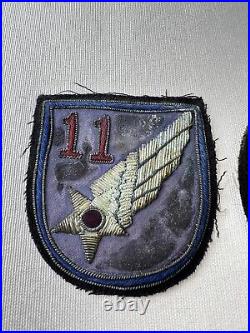 WW2 Bullion Patch Lot 4th 11th 20th Original USAAF US Army Air Force
