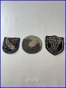 WW2 Bullion Patch Lot 4th 11th 20th Original USAAF US Army Air Force