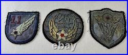 WW2 Bullion Patch Lot 4th 11th 20th Original USAAF US Army Air Force