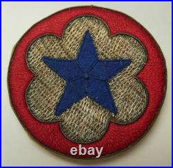 WW2 CBI Made US Army Service Command Bullion Patch With Snaps M5R
