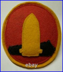 WW2 Felt Hawaiian Coast Artillery Bd US Army Shoulder Patch On Metal Frame M5R