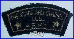 WW2 Stars and Stripes US Army Bullion Euro Made Patch