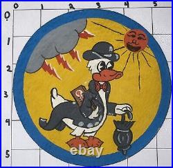 WW2 USAAF Army Air Force 652nd Bombardment Squadron Donald Duck Painted Patch14