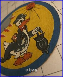 WW2 USAAF Army Air Force 652nd Bombardment Squadron Donald Duck Painted Patch14