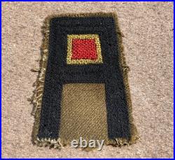 WW2 US 1st Army Military Ordnance Color Insert Theater Made Chainstitch Patch