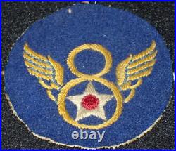 WW2 US AAF 8th Army Air Force Mighty Eighth Shoulder Patch, Early English Type