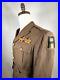 WW2 US ARMY GENERAL STAFF OFFICER CHOCOLATE TUNIC With CHQ PATCHE 1940 NAMED