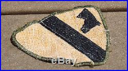 WW2 US ARMY MILITARY 1st CAVALRY DIVISION TWILL PATCH SSI VARIATION CUT EDGE