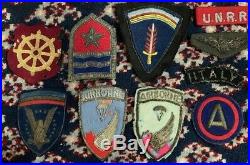 WW2 US ARMY Military Bullion Airborne Paratrooper Large Patch Grouping Lot
