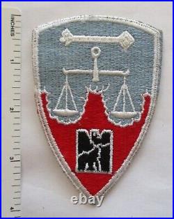 WW2 US ARMY NUREMBURG WAR CRIMES TRIALS PATCH 1940s U. S. Made Cut Edge No Glow