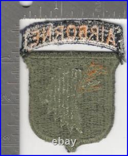 WW2 US Army 101st Airborne Division Greenback Patch & Sewn On Tab Inv# K1004