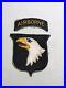 WW2 US Army 101st Airborne Division Patch Detached Tab No Glow Great Shape