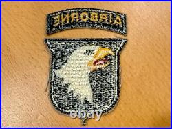WW2 US Army 101st Airborne Division Patch Whiteback Type 14