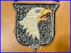WW2 US Army 101st Airborne Division Patch Whiteback Type 14