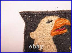 WW2 US Army 101st Airborne Division RED Tongue Screaming Eagle Patch ONLY