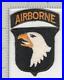 WW2 US Army 101st Airborne Division White Tongue Patch & Tab Inv# K2817