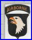 WW2 US Army 101st Airborne Division White Tongue Patch & Tab Inv# K2990