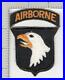 WW2 US Army 101st Airborne Division White Tongue Patch & Tab Inv# K2991
