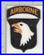 WW2 US Army 101st Airborne Division White Tongue Patch & Tab Inv# K2991