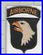 WW2 US Army 101st Airborne Division White Tongue Patch & Tab Inv# K3248